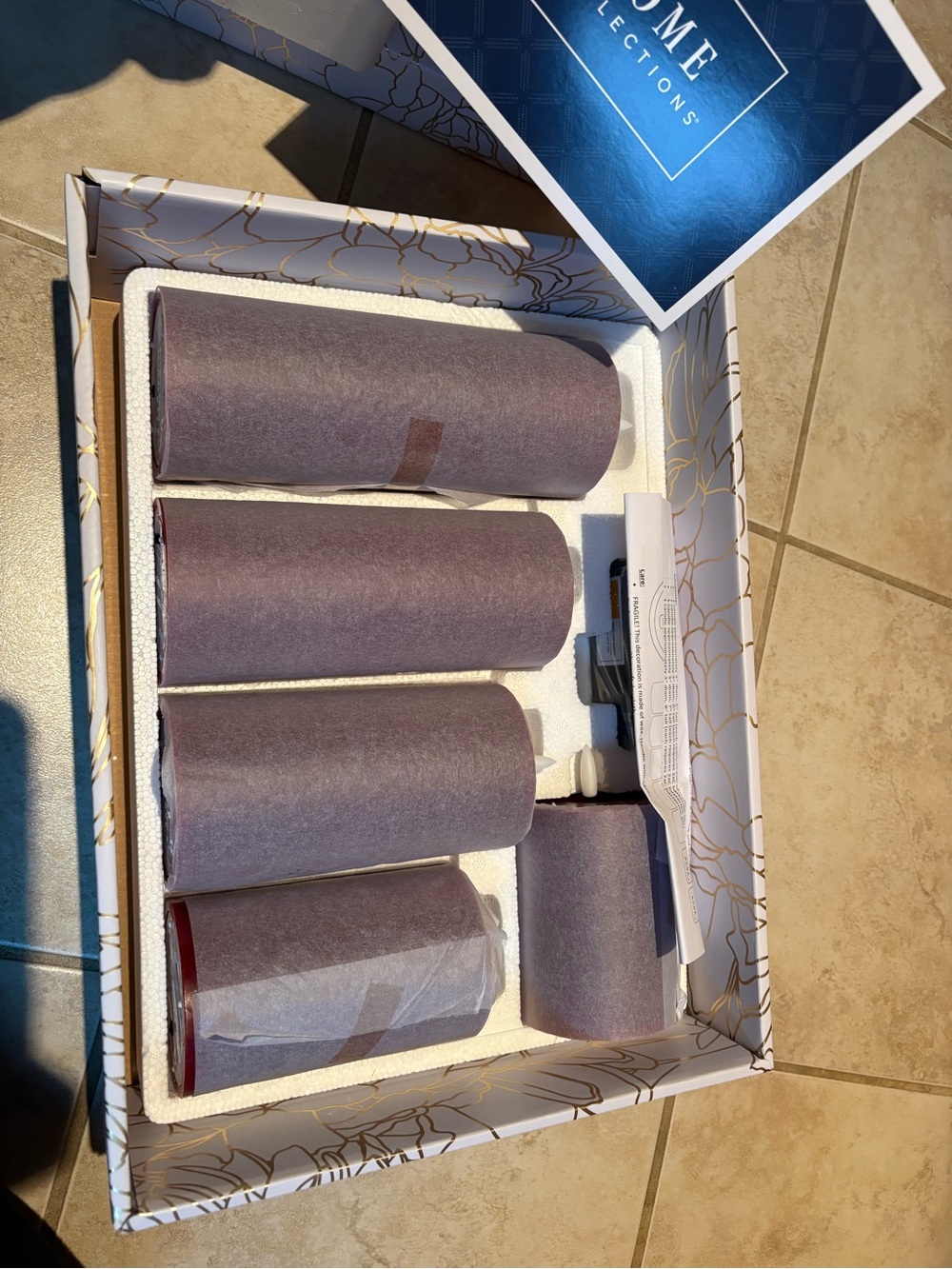 Home reflections pillar candle set